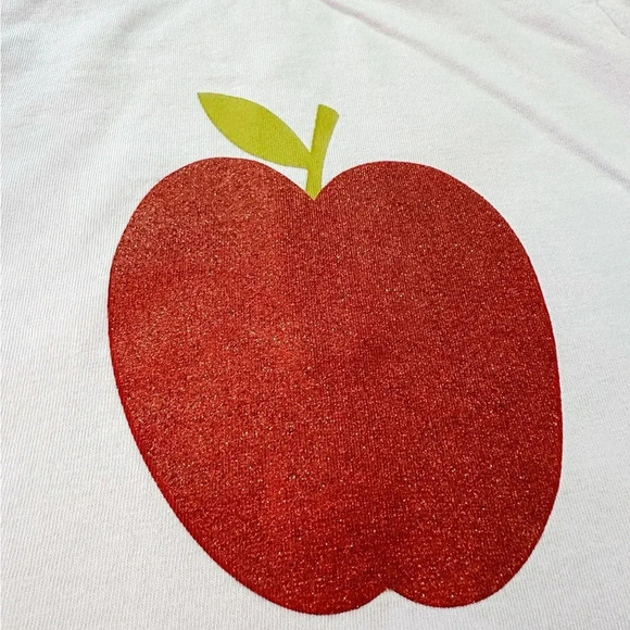 Crewcuts | Glitter Apple Graphic Tee (XXS) 🍎 - Picture 2 of 4